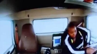Sydney Thomas truck driver dangling on Louisville bridge