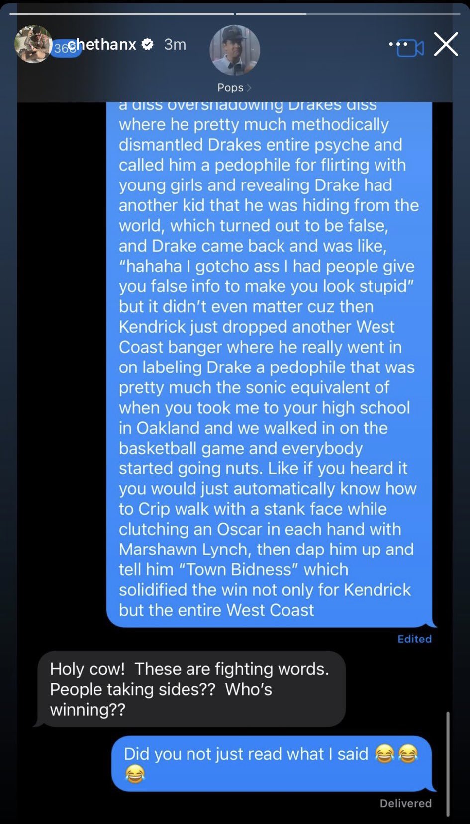 Chet Hanks Schools Dad Tom Hanks on Drake-Kendrick 'Beef'