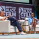 MIAMI BEACH, FL - JUNE 14: Creator Conversations with Issa Rae featuring Kenya Barris during Day 3 of the American Black Film Festival on June 14, 2024 in Miami Beach, FL. (Photo by Aaron J. Thornton / ABFF)