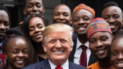 Donald Trump and AI generated Blacks
