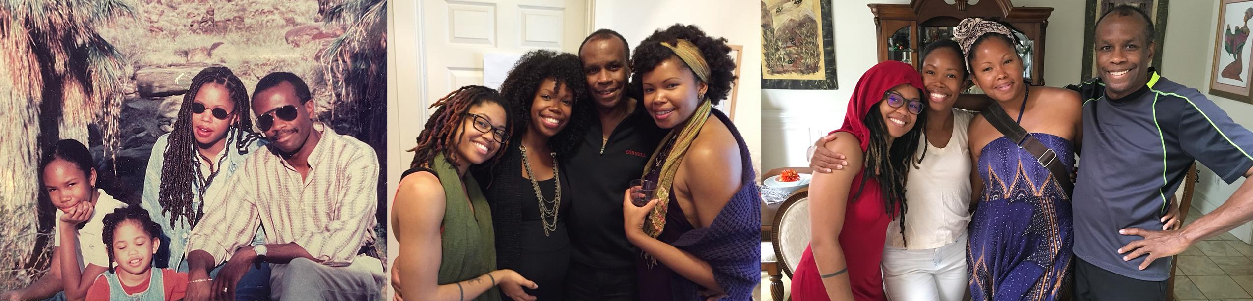 Photo Left: Amani, Namik, Kamali and Kendall Minter; Photo Center: Amani, Namik, Kendall, and Kamali Minter; Photo Right: Amani, Namik, Kamali and Kendall. (Photo Courtesy of Amani Minter) 