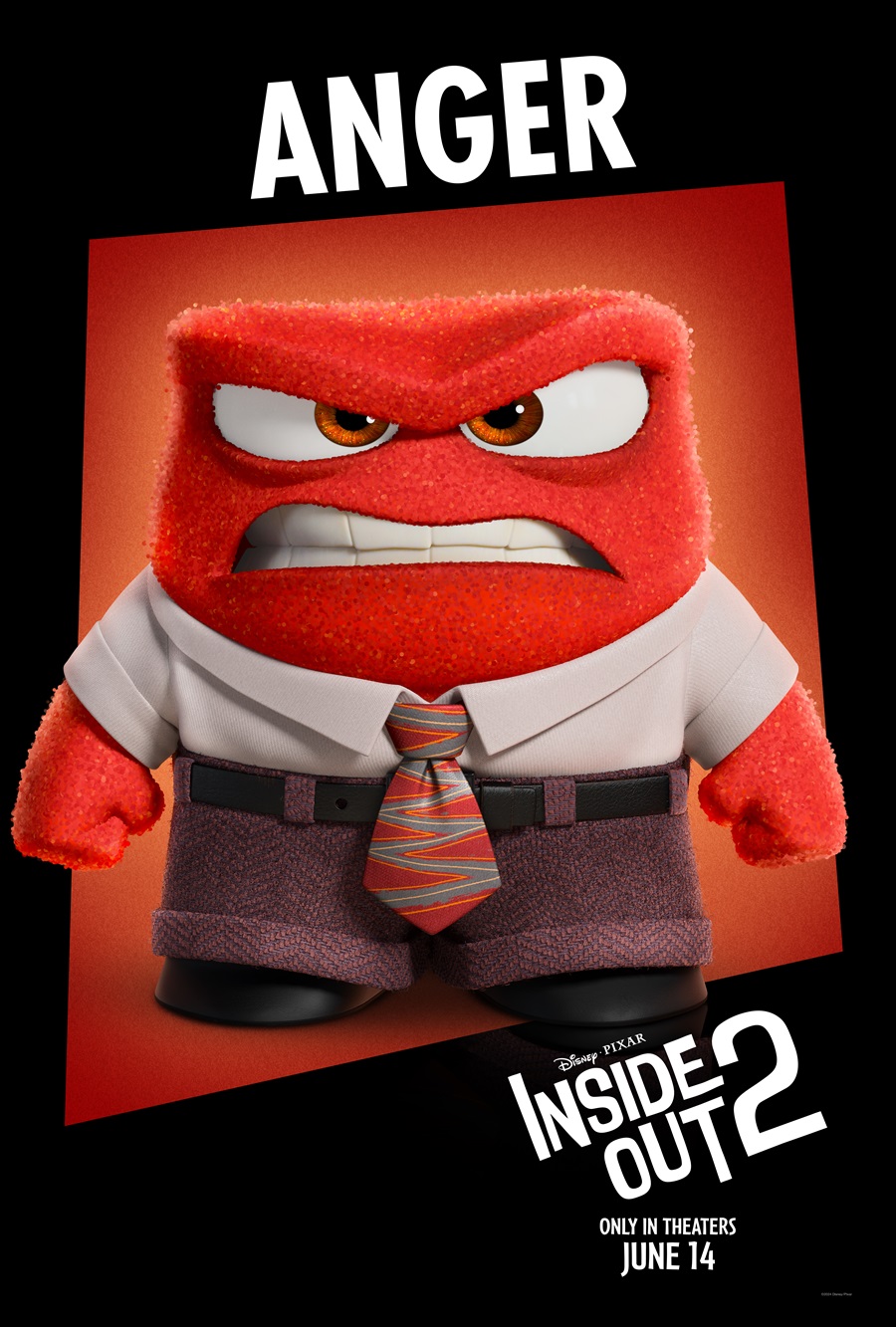 INSIDE OUT 2 - Anger. &copy; 2024 Disney/Pixar. All Rights Reserved.
