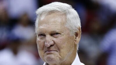 Jerry West (Michael Reaves-Getty Images via CNN Newsource)