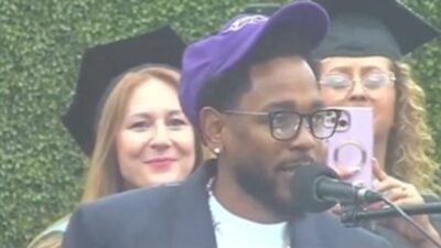 Kendrick Lamar at Compton College - screenshot