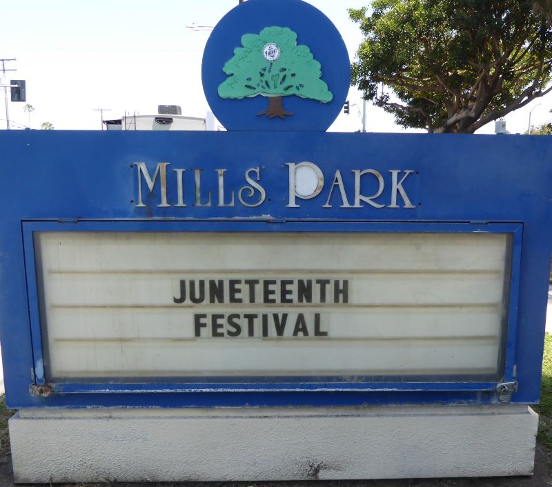 Mills Park Signage: Photo Credit, Ricky Richardson