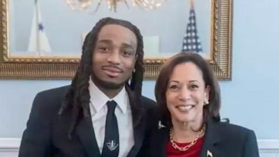 Quavo and Kamala Harris / via White House