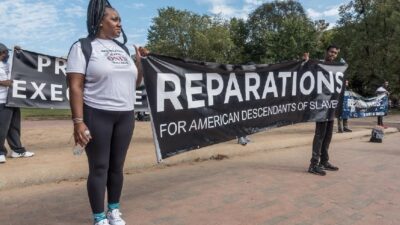 Reparations demonstrations - Shutterstock via CBM