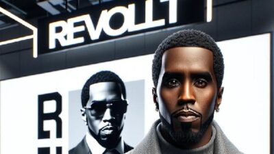 Sean Diddy Combs and Revolt logo - via eurweb