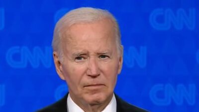 Biden at debate - via screenshot