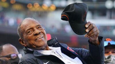 Willie Mays (Daniel Shirey-MLB-Getty Images via CNN Newsource)
