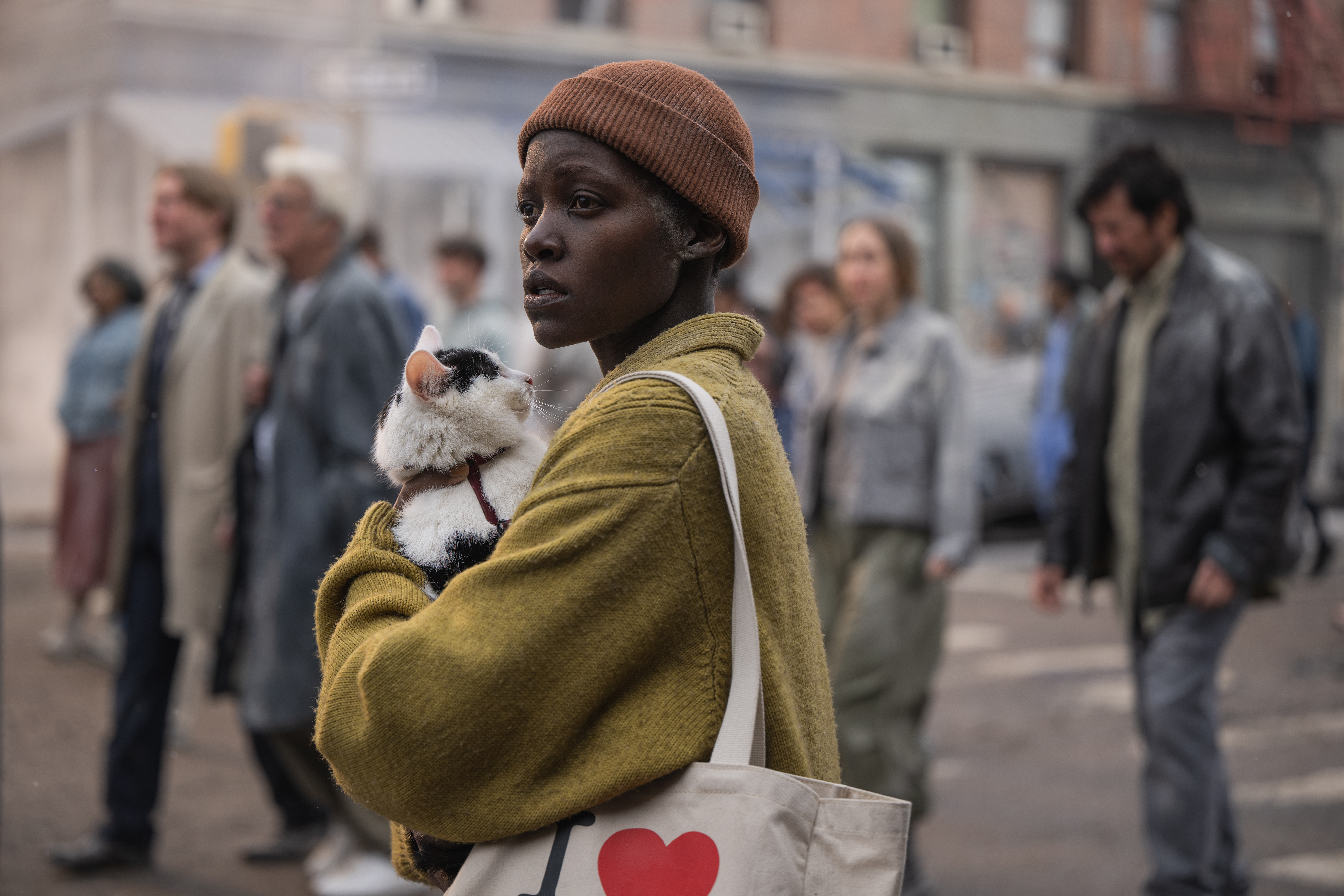 Lupita Nyong’o as “Samira” in A Quiet Place: Day One from Paramount Pictures.