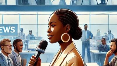 Black newsroom - via EURai