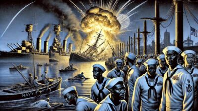 Port Chicago explosion scene - via EURai