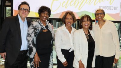 Ali Sahabi COO- Optimum Seismic Inc, RCBC President MC Townsend, Gloria Hendry (Singer/ Actress James Bond 007), Scherrie Payne (Supremes member), Rabia Hadal- CPA Photo credit: Donna Dymally courtesy of RCBC