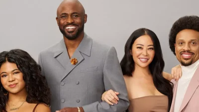 Maile Brady, Wayne Brady, Mandie Taketa and Jason Fordham.&nbsp;MATT SAYLES/DISNEY