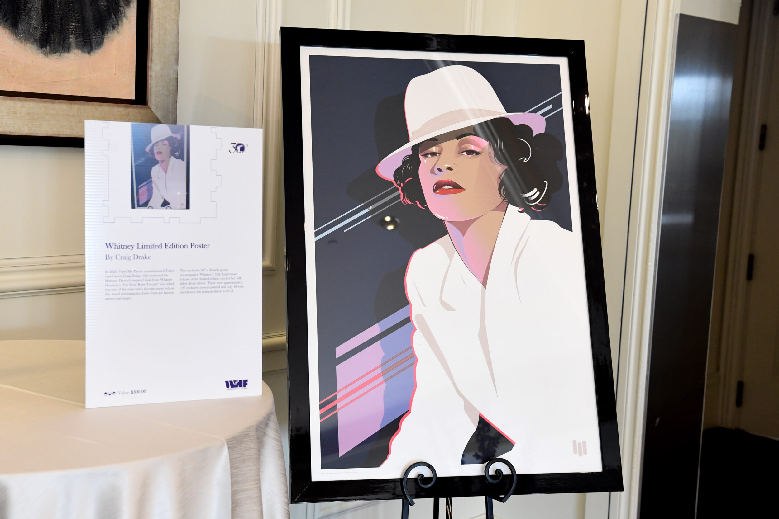 ATLANTA, GEORGIA - AUGUST 09: An auction item seen on display for The Whitney E. Houston 3rd Annual Legacy Foundation's South Africa One Gala at The St Regis Hotel on August 09, 2024 in Atlanta, Georgia. (Photo by Paras Griffin/Getty Images for The Whitney E. Houston Legacy Foundation