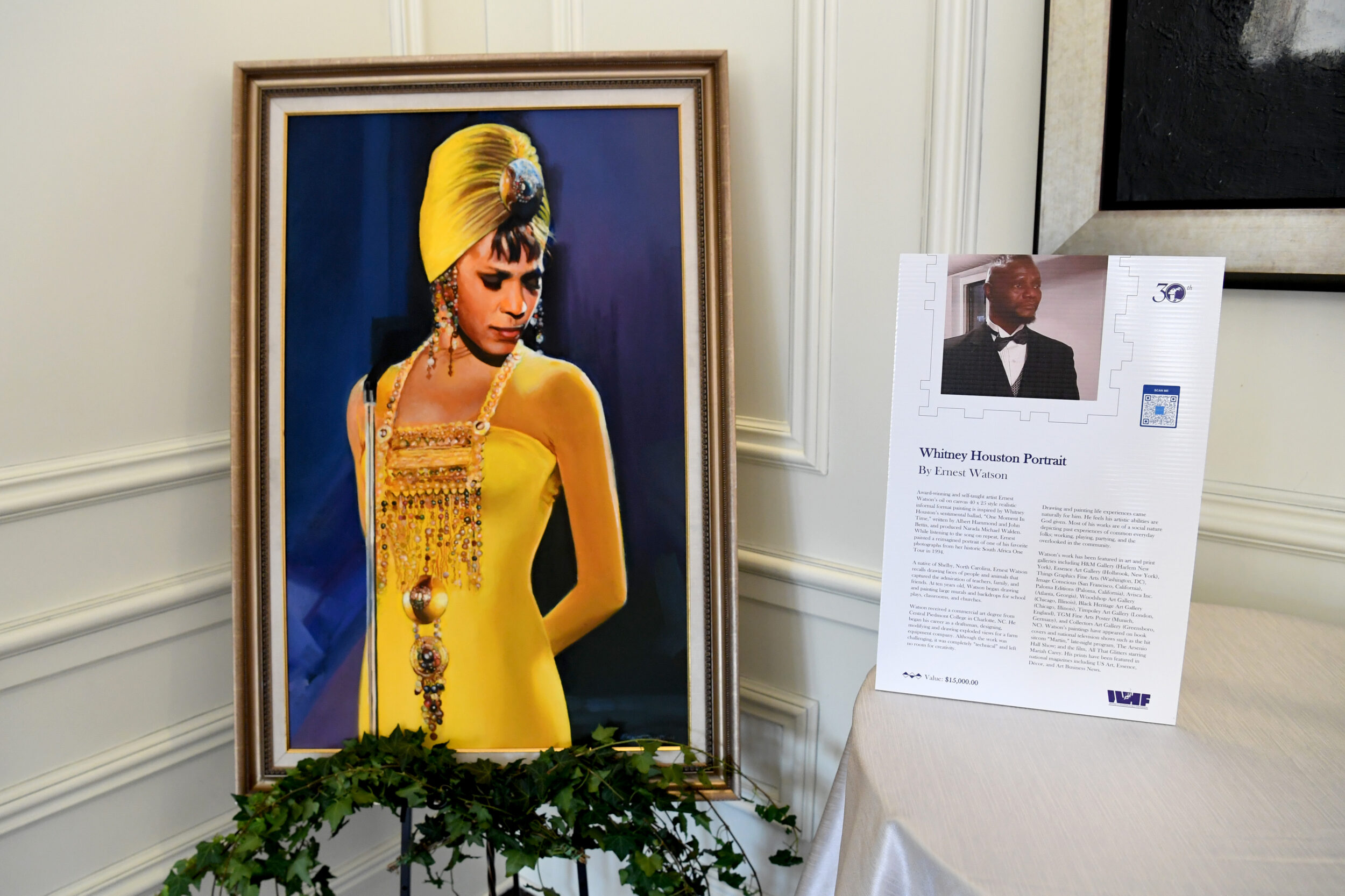 ATLANTA, GEORGIA - AUGUST 09: An auction item seen on display for The Whitney E. Houston 3rd Annual Legacy Foundation's South Africa One Gala at The St Regis Hotel on August 09, 2024 in Atlanta, Georgia. (Photo by Paras Griffin/Getty Images for The Whitney E. Houston Legacy Foundation