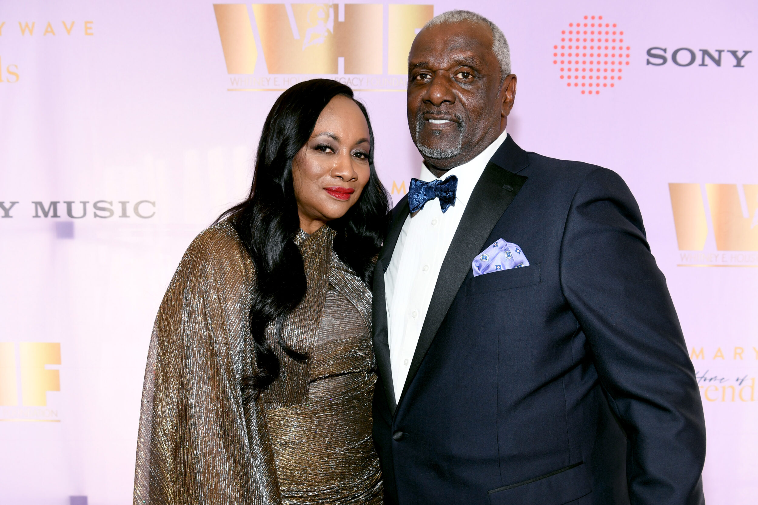 ATLANTA, GEORGIA - AUGUST 09: (L-R) Pat Houston and Gary Houston attend The Whitney E. Houston 3rd Annual Legacy Foundation's South Africa One Gala at The St Regis Hotel on August 09, 2024 in Atlanta, Georgia. (Photo by Paras Griffin/Getty Images for The Whitney E. Houston Legacy Foundation