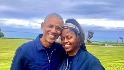Barack and Michelle Obama - via Instagram