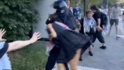 Berlin pro-Palestinian protestors / via X-Twitter