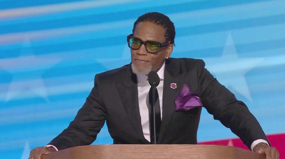 DL Hughley at DNC - via screenshot