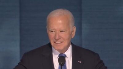 Joe Biden at 2024 DNC - screenshot