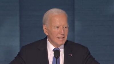 Joe Biden at 2024 DNC - screenshot