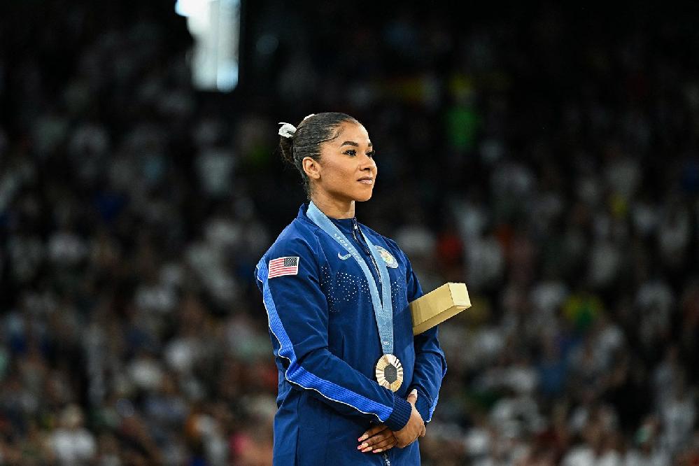Jordan Chiles (Gabriel Bouys-AFP-Getty Images via CNN Newsource)