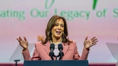 Kamala Harris speaks to Alpha Kappa Alpha Sorority - Getty
