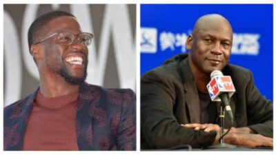 Kevin Hart and Michael Jordan composite