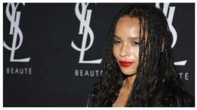 Zoe Kravitz wearing braids