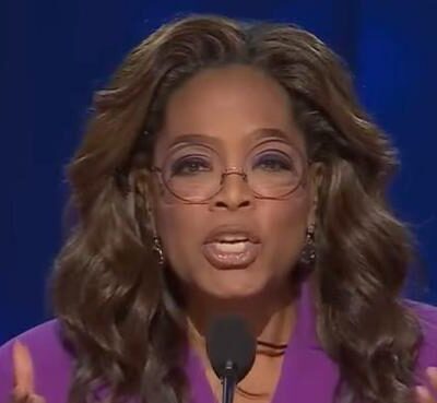 Oprah at 2024 DNC - screenshot