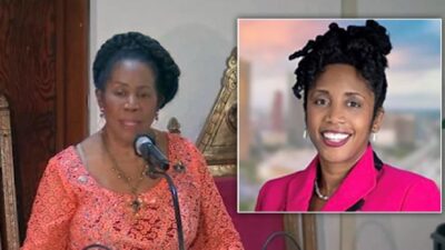 Sheila Jackson Lee and daughter Erica Lee Carter - screenshot