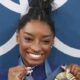Simone Biles with gold medal - YouTube screenshot