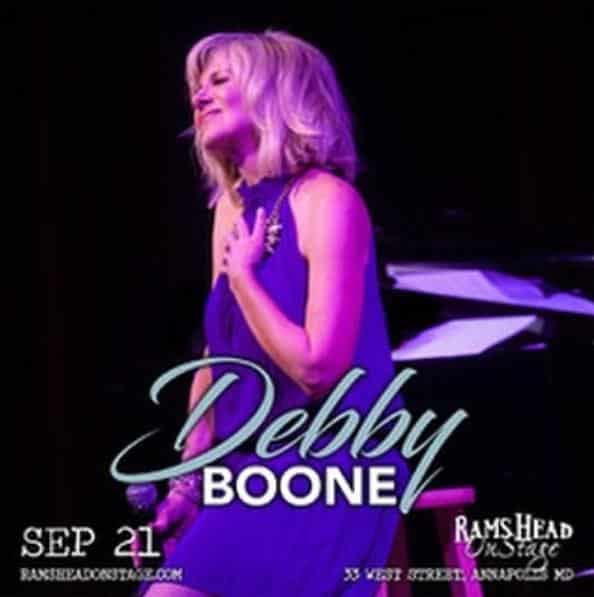 Debby Boone at Rams Head Sept 21st - via Instagram