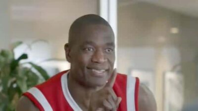Dikembe Mutombo (waving finger in Geico commercial) - YouTube screenshot