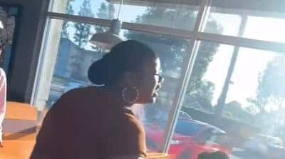 Grown woman pepper spraying students - IG screenshot