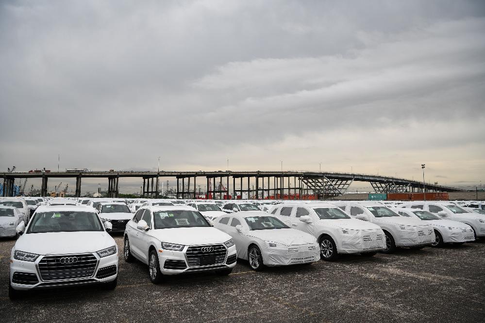 Imported vehicles at Port of Houston (Loren Elliott-Bloomberg-Getty Images-File via CNN Newsource)