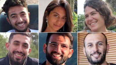 Israeli hostages killed by Hamas: Goldberg-Polin, Yerushalmi, Gat, Danino, Sarusi, Lobanov(Courtesy Goldberg-Polin family-Courtesy Gat family-Hostages and Missing Families Forum via CNN Newsource)