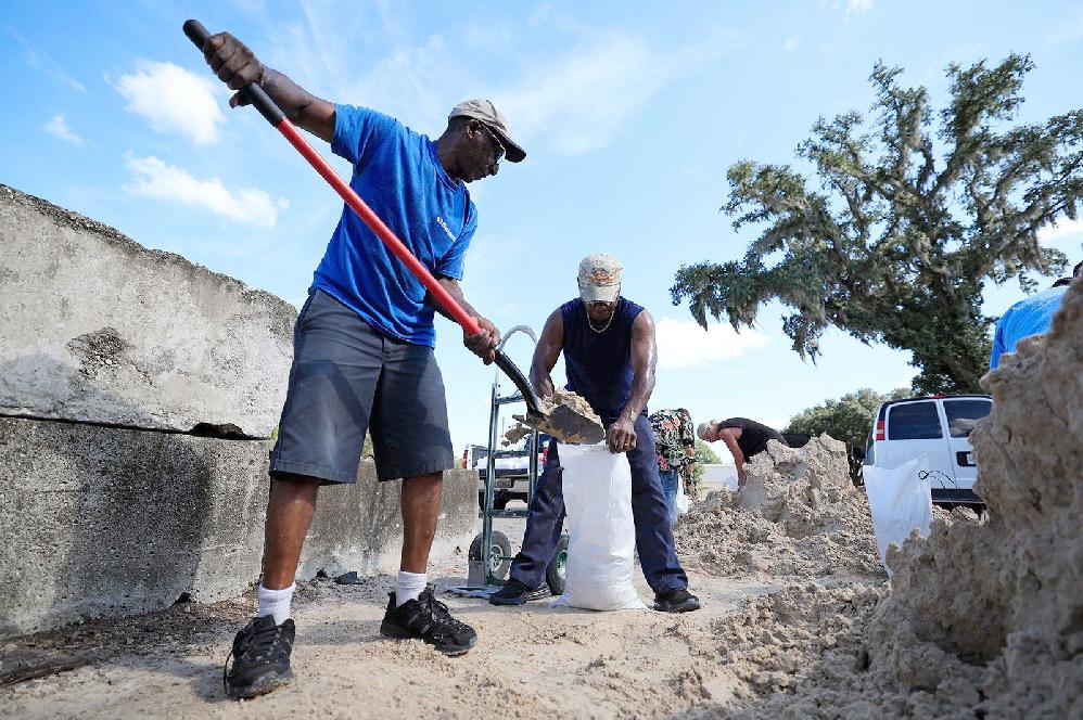 Helene strengthened into a hurricane, set to strike Florida strongly // Jacksonville Helene prep (Corey Perrine-Florida Times-Union-USA Today Network via CNN Newsource) 