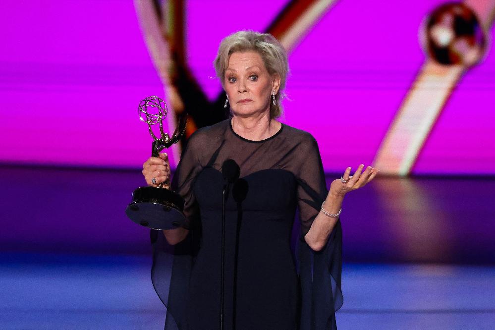 The 76th Emmy Awards surprise: 'Hacks' wins Best Comedy // Jean Smart - Mario Anzuoni-Reuters via CNN Newsource