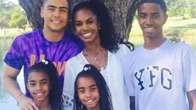 Kim Porter and (Sean Combs) kids - via Instagram