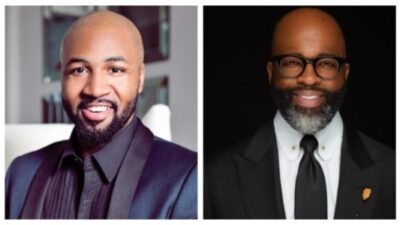 Justin Q. Williams (Interior Designer) and Dedrick Thomas (Custom Clothier).