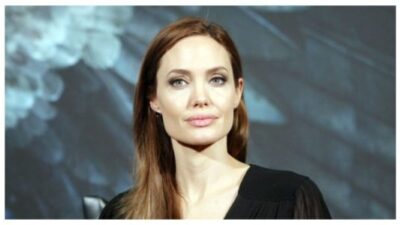 Angelina Jolie at a press conference