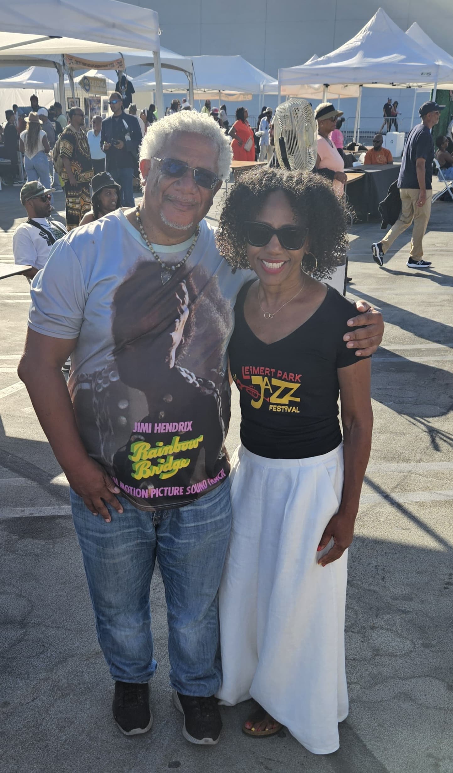 5th Leimert Park Jazz Fest blends veteran and new talent in LA. // A. Scott Galloway with Leimert Park Jazz Festival Executive Producer Diane Robertson