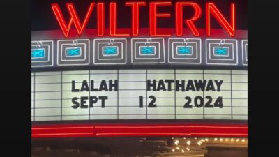 Wiltern Theater Marquee: Lalah Hathaway