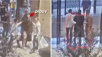 Sean 'Diddy' Combs being arrested - TMZ video screenshot