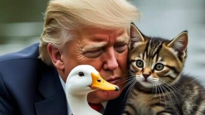 Trump Springfield OH cat duck meme