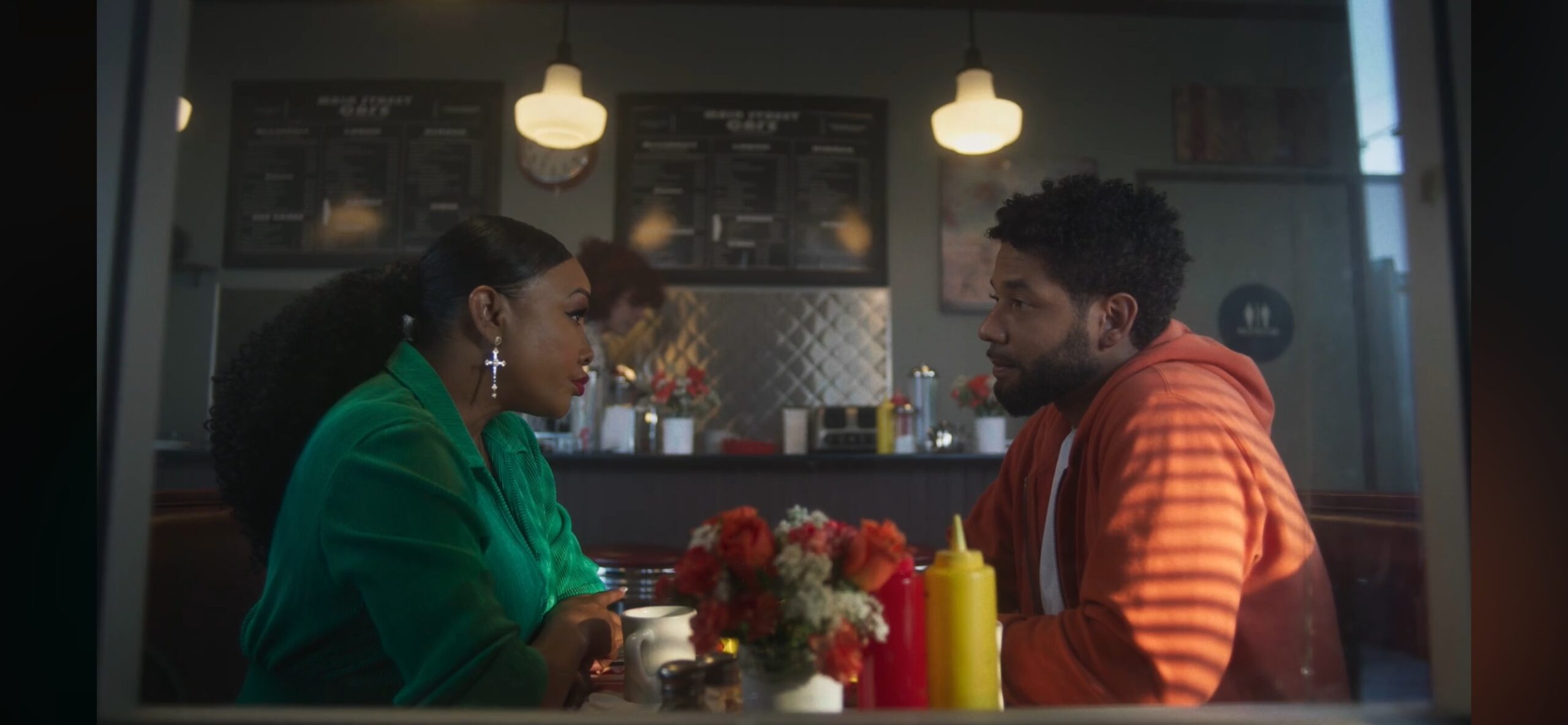 Jussie Smollett and Mona Scott-Young hype 'Lost Holliday' film // Vivica-Jussie-Photo-Restaurant-scaled.jpg (courtesy of Lost Holliday)