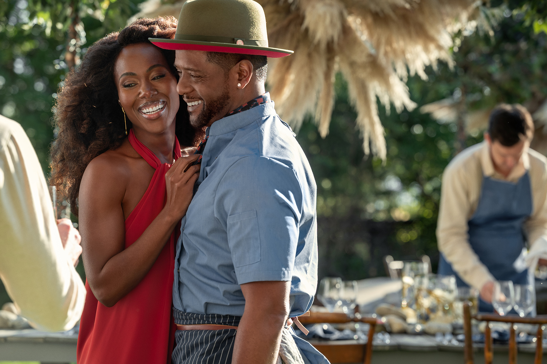 DeWanda Wise and Blair Underwood - three women